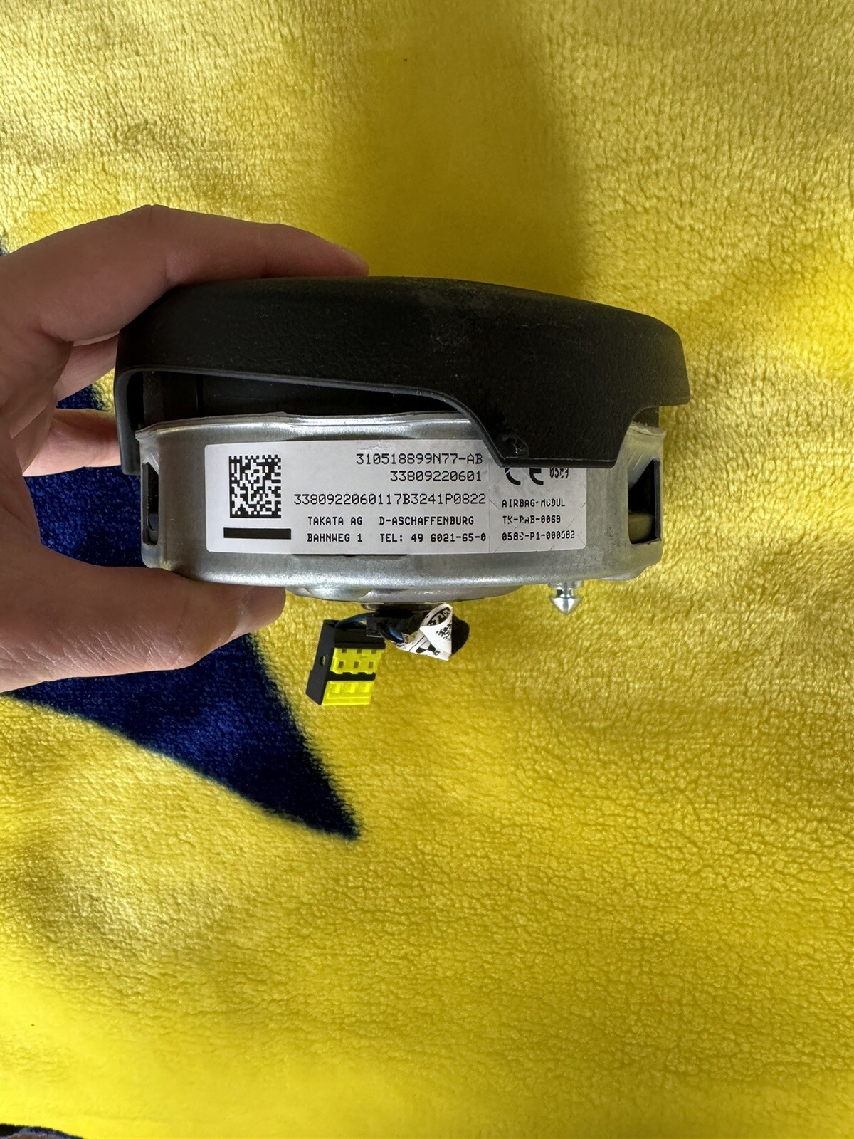 Bmw F30 F31 F32 F33 F34 F36 M sport steering wheel airbag genuine