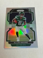 2021 PANINI PRIZM ELIJAH MOORE #V-346 SILVER ROOKIE VARIATION JETS SP (EC)