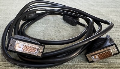 DVI-D to DVI-D Cable Single Link 24+1 Male Video Cable Adapter Gold Plated 10''
