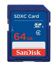 SanDisk 64GB Class 4 SDXC Flash Memory Card, SDSDB-064G NEW