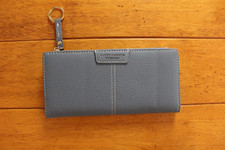 Classic Modern Wallet Coin Purse Change Pouch Small Wallet Card Gray Blue