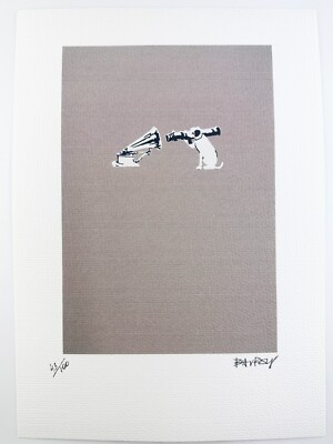 Banksy Original Vintage Art Print Lithograph Signed Limited COA