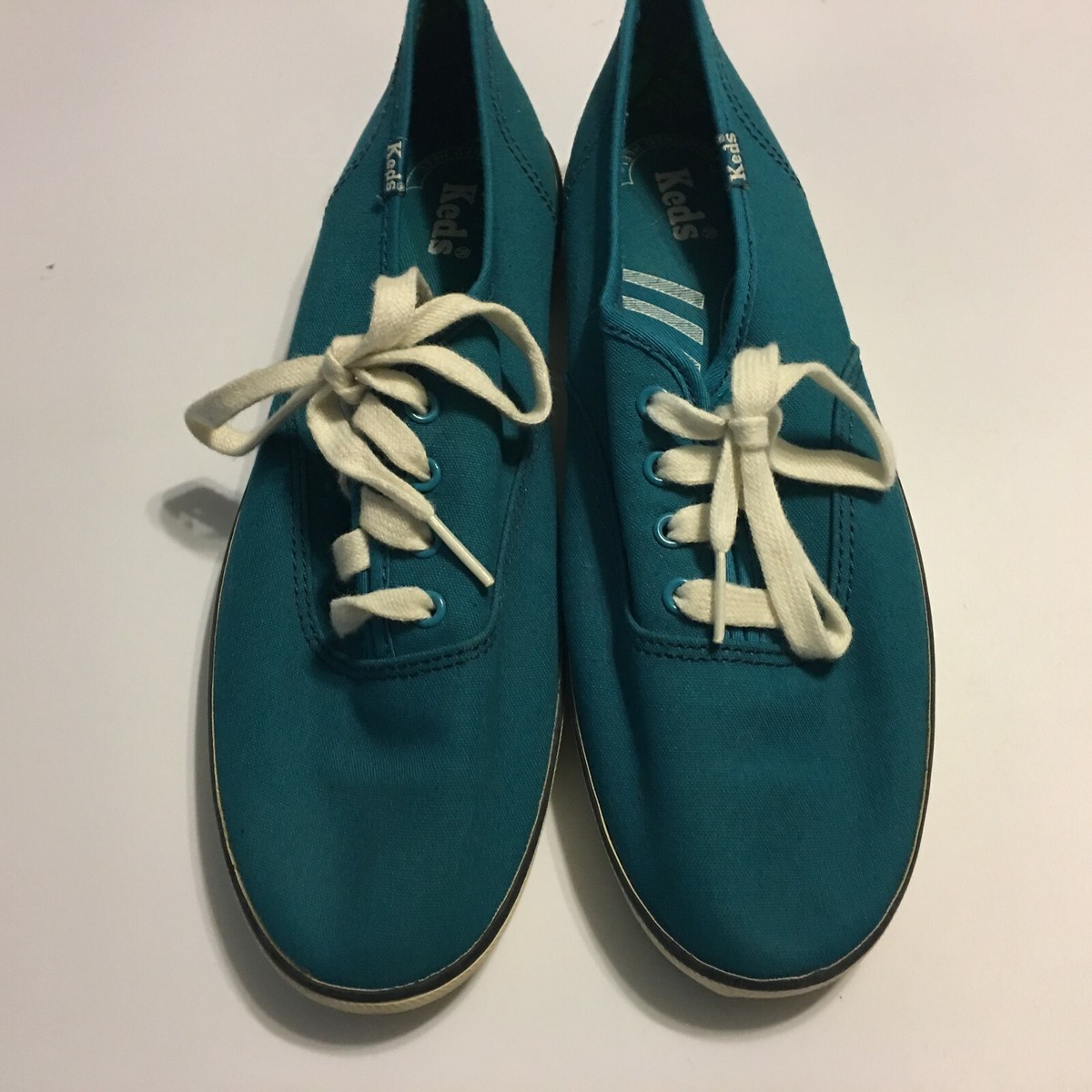 KEDS Womens Lace Up canvas SNEAKERS size 7.5 Teal Blue | eBay