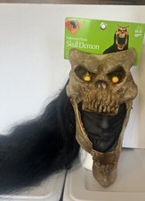 Halloween Mask Skull Mask Long Hair New Mesh Front