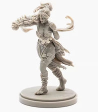   Kingdom Death 30mm Base Resin Woman Soldier Warrior Unbuild WH503
