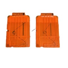 Nerf N-Strike Elite 6 Round Replacement Magazine Clip for Dart Gun Lot of 2