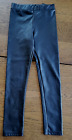 H & M girls' leather-look leggings size 7 black polyester