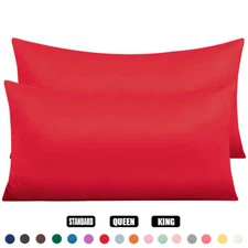 2 Pack Soft Smooth Satin Silk Pillowcase Luxury Bed Pillow Case Cushion Cover