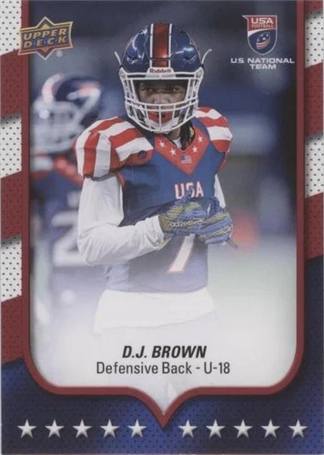 2016 Upper Deck USA Football D.J. Brown #100