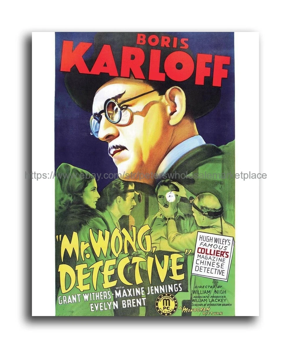 art posters online 1938 Mr. Wong Detective movie poster 8x10