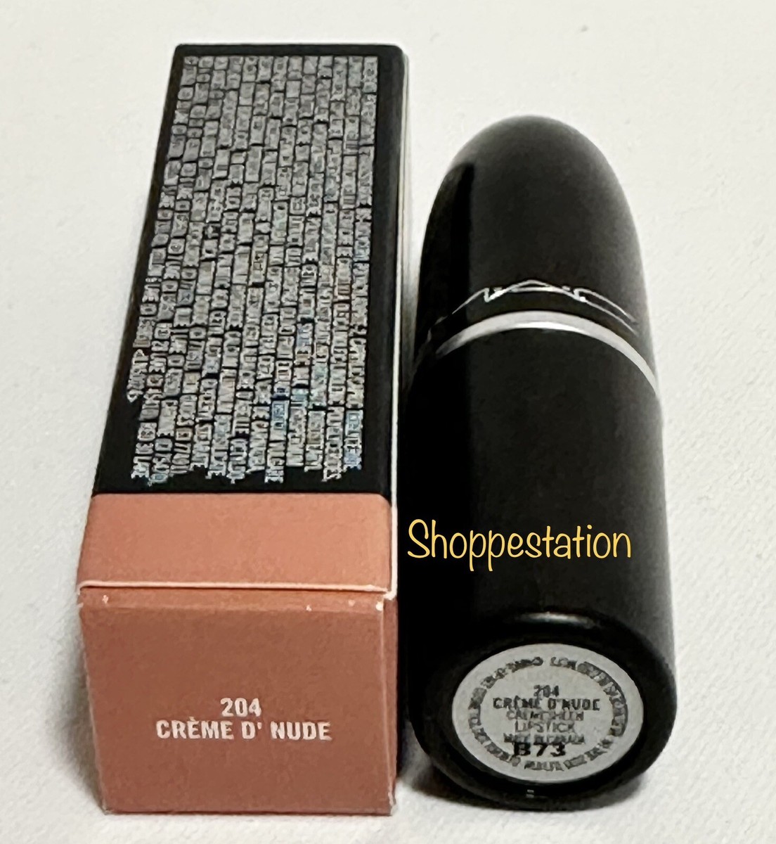 MAC Cremesheen Lipstick Shade 204 CREME D'NUDE Full Size 3g