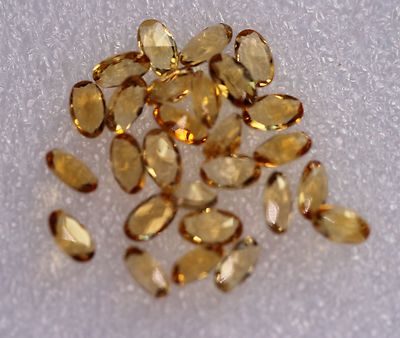 Citrines Naturelles Facettées – Lot Poires 5x3 Mm (1 Gratuite Pour 4 Achetées)