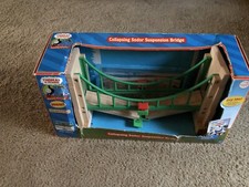 thomas and friends wooden railway Collapsing Sodor Suspension Bridge.