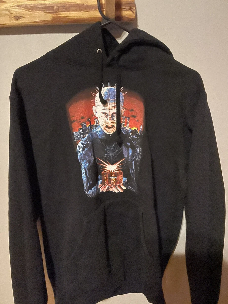 Rare Supreme Hellraiser Hoodie Black SMALL