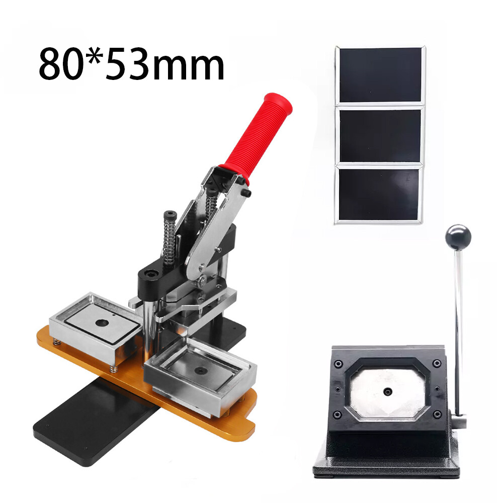 80*53&50*50mm Magnet Making Machine Button Maker + Paper Cutter+