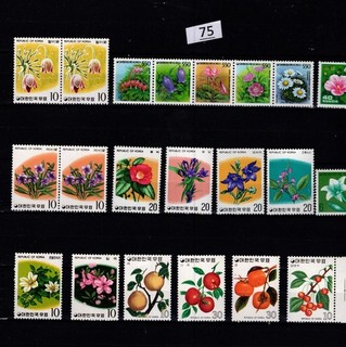// KOREA MNH NATURE FLOWERS FRUITS FLORA