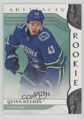 2019-20 Upper Deck Artifacts Rookies 696/999 Quinn Hughes #180 Rookie RC 1f7