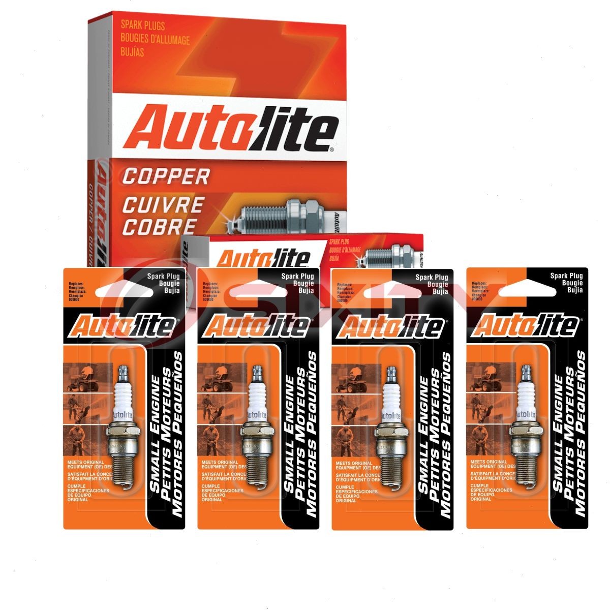 4 pc Autolite Copper Core 458DP Spark Plugs for HR10BY 92161 6787 5798 sg