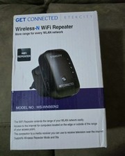 Wifi Extender repeater Wireless-N band 2.4 Ghz w Ethernet port black new