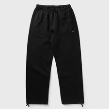 Nike Solo Swoosh Open-Hem Fleece Pants Black FN3342-010 Men’s Size Small
