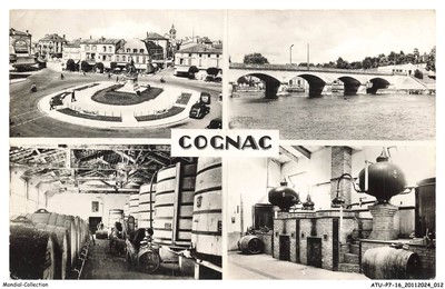 ATUP7-0431-16 - COGNAC - Place francois 1er - Pont saint-jacques - Chai de cog