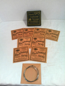 Vtg Box Black Diamond Strings, Mandolin Set, Steel, 762, 4 Sizes
