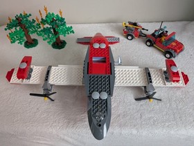 LEGO City Fire Plane 4209 Building Set no box RETIRED w/ Instruction Booklets