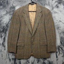 Polo Ralph Lauren Blazer Mens 42R Brown University Glen Plaid Wool Sport Coat