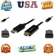 6ft 2m DisplayPort to HDMI Cable - 4K 30Hz - DisplayPort to HDMI Adapter Cabl...