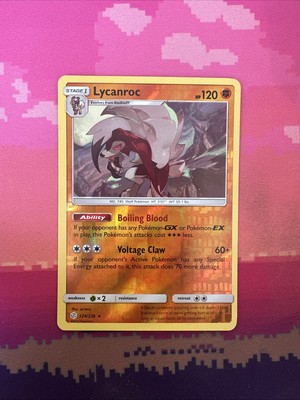 Pokemon Karte Lycanroc Kosmische Finsternis Reverse Holo Rare 124/236 NM