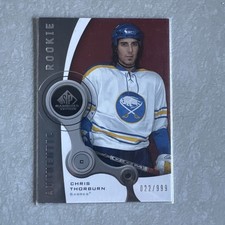 Chris Thorburn 2005- SP Game Used Edition #195  Sabres RC 22/ 999 JERSEY MATCH