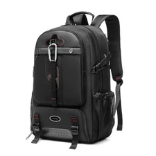 80L Travel Backpack XLarge Expandable Shoe compartment, Laptop compartment Black