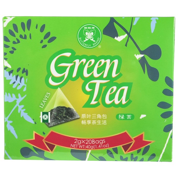 GrüNtee Teebeutel Green Tea Bags Butterfly Brand GrüNer Tee Beutel 40G-image