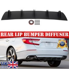 For Mercedes CLS W219 C219 Matte Blackk Rear Bumper Diffuser Shark Fin Splitter