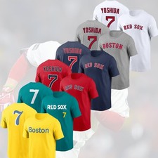 Masataka Yoshida #7 Boston Red So Team Name & Number Players Unisex Gift For Fan