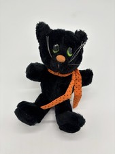 Vintage Russ Shadow the Black Cat Plush Stuffed Animal 8"