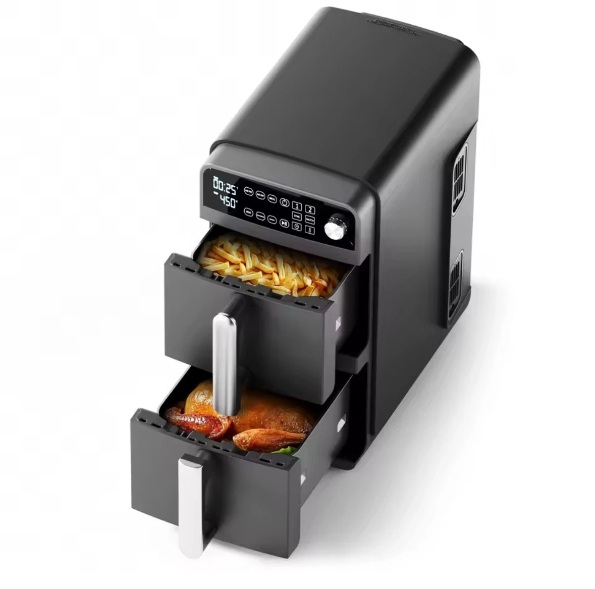 2-Basket Air Fryer 10L Double Stack Technology Cooks 4Foods at Once,Space Saving
Opens in a new wind