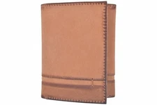 CAZORO Genuine Leather Trifold Wallets For Men RFID Blocking Mens Slim Trifold W