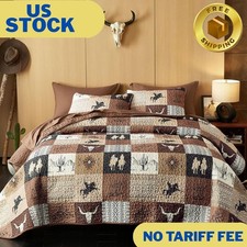 Western Quilt Set, Southwestern Aztec Country Horse Cowboy Rustic Ranch