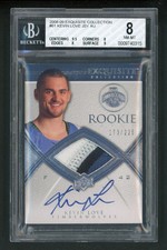 2008-09 Kevin Love 173/225 Auto PATCH Upper Deck Exquisite ROOKIE RC BGS8/10