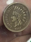 1860 Round Bust Indian Cent You Judge Condition ~!