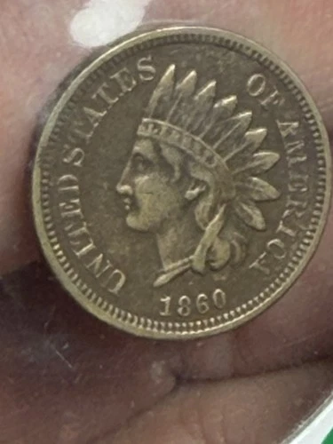 1860 Round Bust Indian Cent You Judge Condition ~!