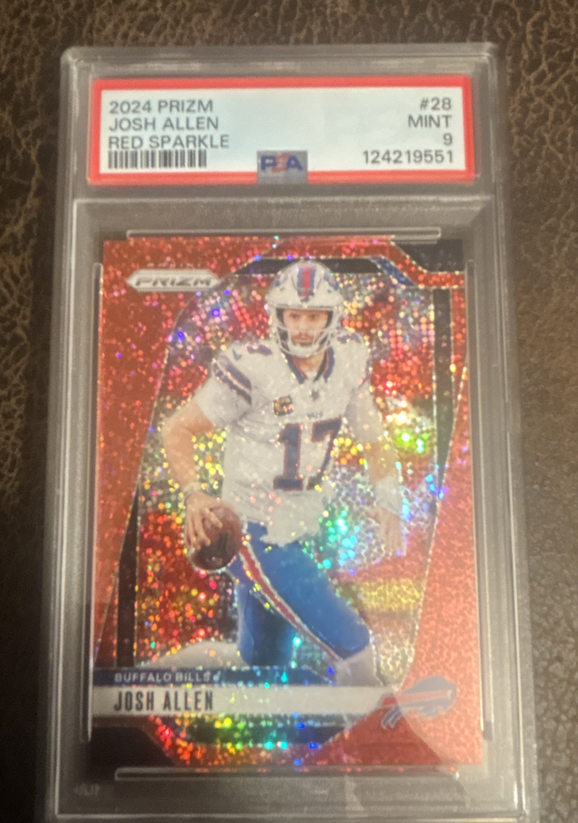 2024 Panini Prizm - Josh Allen #28 Red Sparkle Prizm
