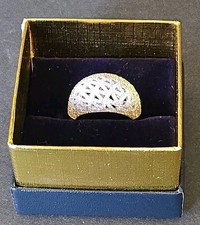 Suzy Levian Sterling Silver Pave Design Cubic...