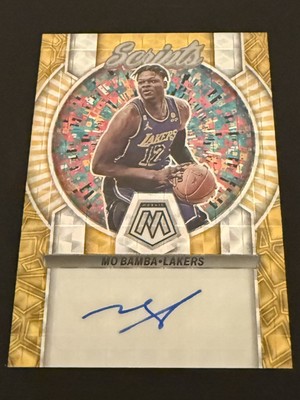 2022-23 Panini Mosaic Mo Bamba Gold Scripts Auto 05/10