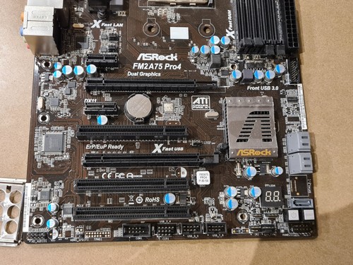 ASRock FM2A75 Pro4-M Micro ATX PC Motherboard AMD FM2 CPU DDR3 Mainboard - Picture 3 of 11