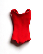 Vintage Barbie Stretch-Knit 1-Piece Swimsuit Bathing Suit, Red