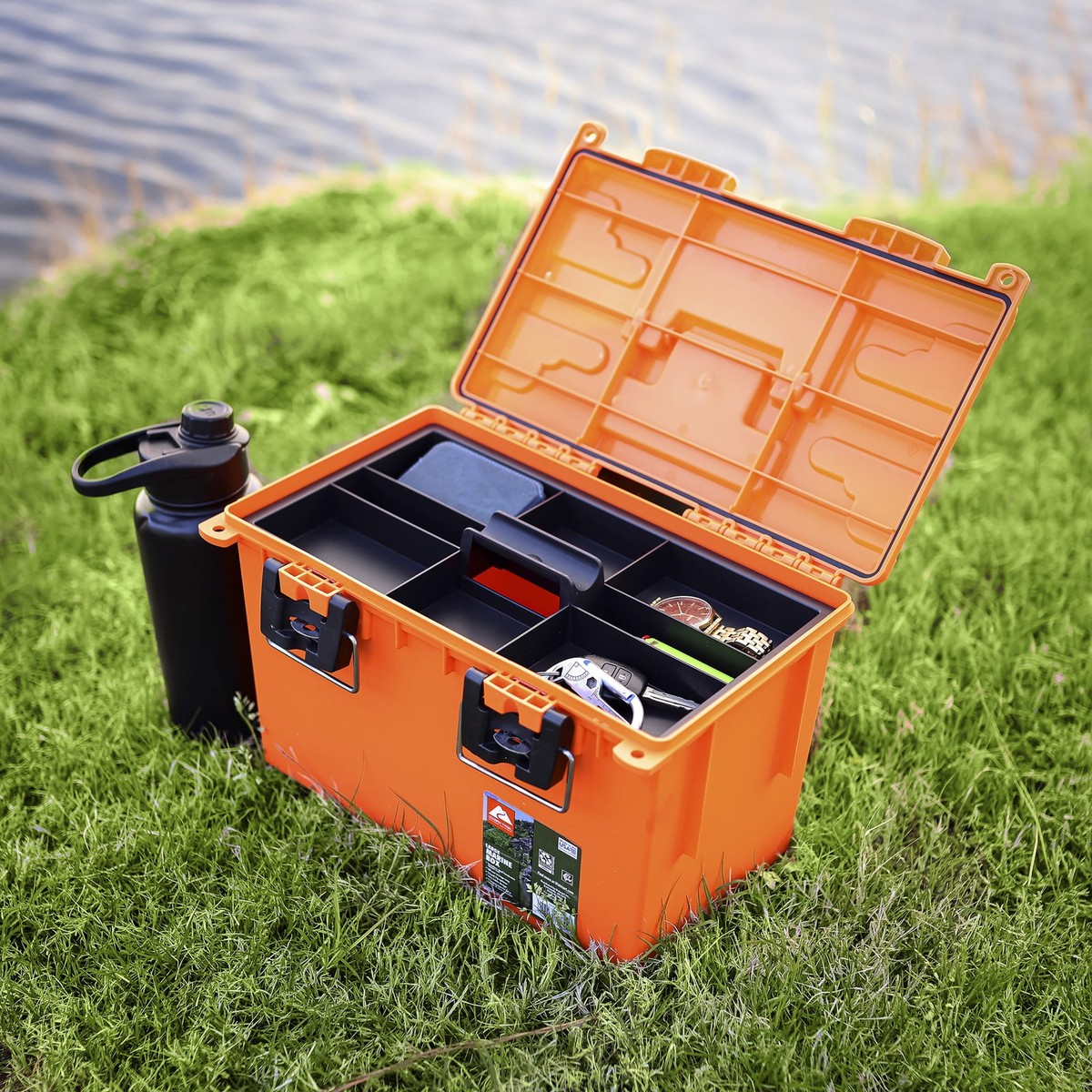 Ozark Trail Orange Marine Storage Box, Large, 9