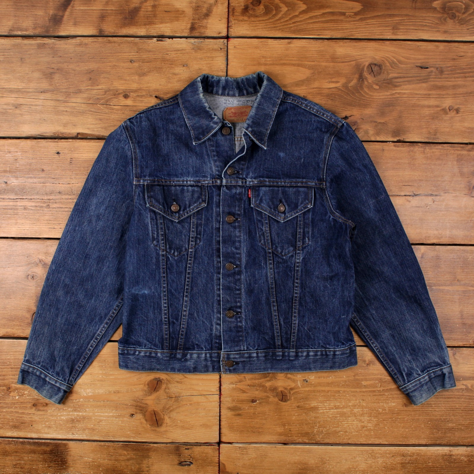 Vintage Levis Denim Jacket L 42 Mens 80s Blue USA ...