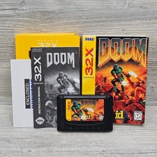 DOOM Sega Genesis 32X CIB Tested Working Complete FPS Action Shooter